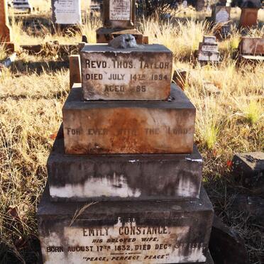 TAYLOR Thos. -1894 & Emily Constance 1832-1896