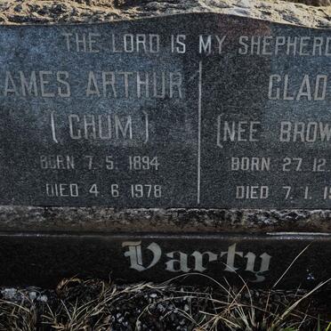 VARTY James Arthur 1894-1978 & Gladys BROWNING 1892-1982