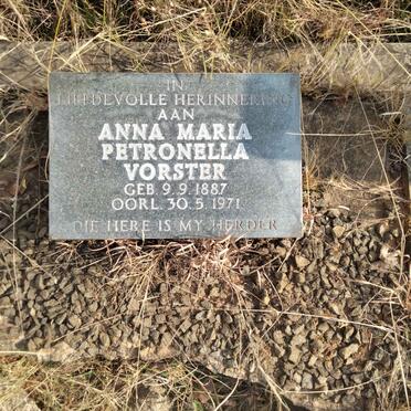 VORSTER Anna Maria Petronella 1887-1971