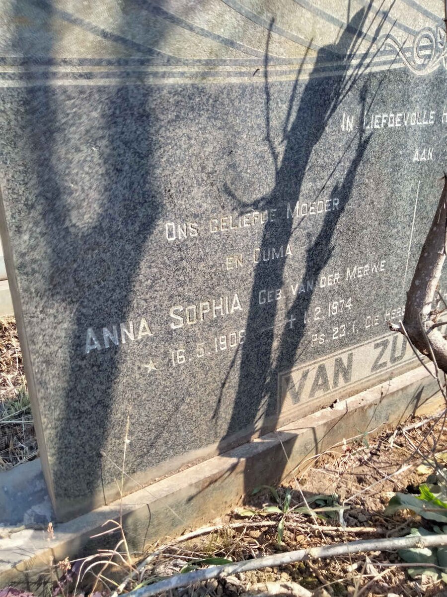ZUYDAM Simon Thiebout, van 1903-1972 & Anna Sophia VAN DER MERWE 1908-1974 _2