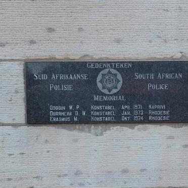 4. Memorial: South Africa Police 