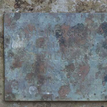 HOHLS Heinrich Hermann Gottlieb 1865-1865