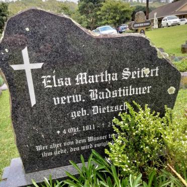SEIFERT Elsa Martha nee DIETZSCH 1911-2001 