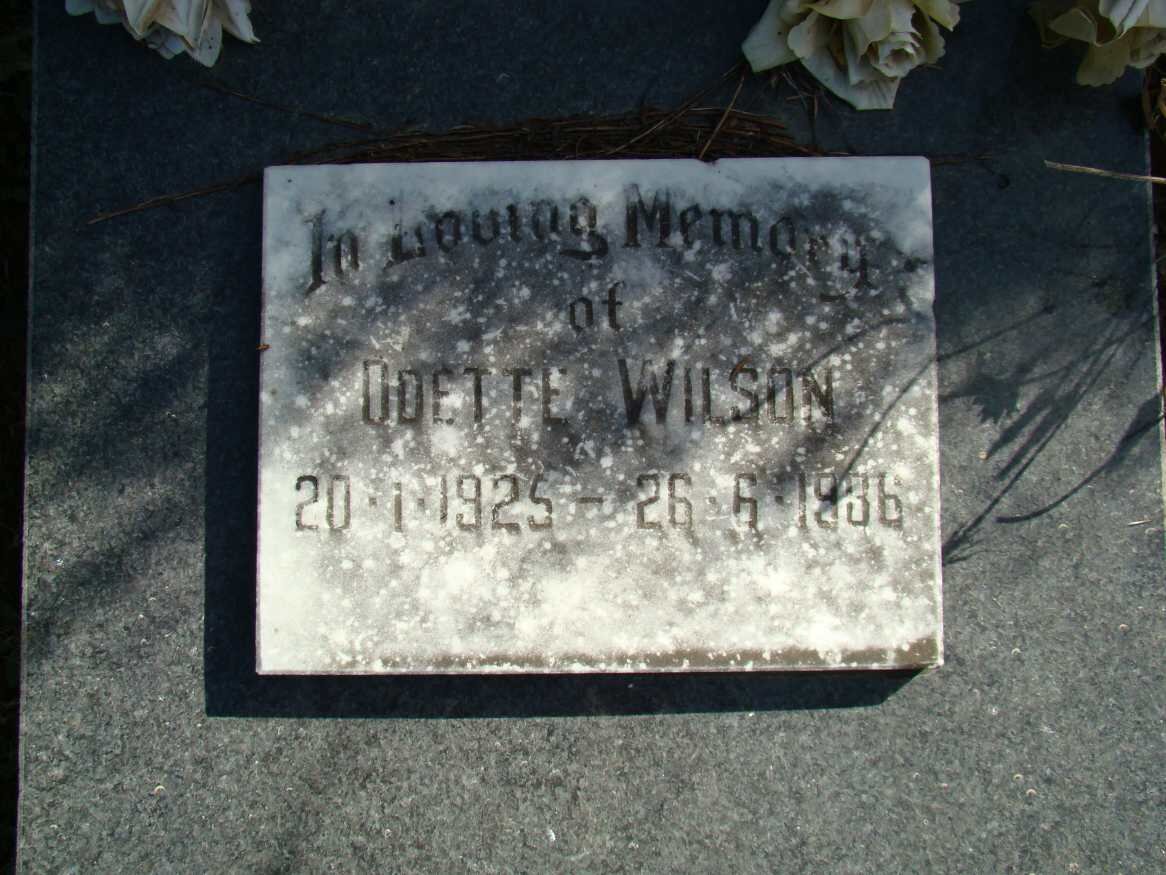 WILSON Odette 1925-1936