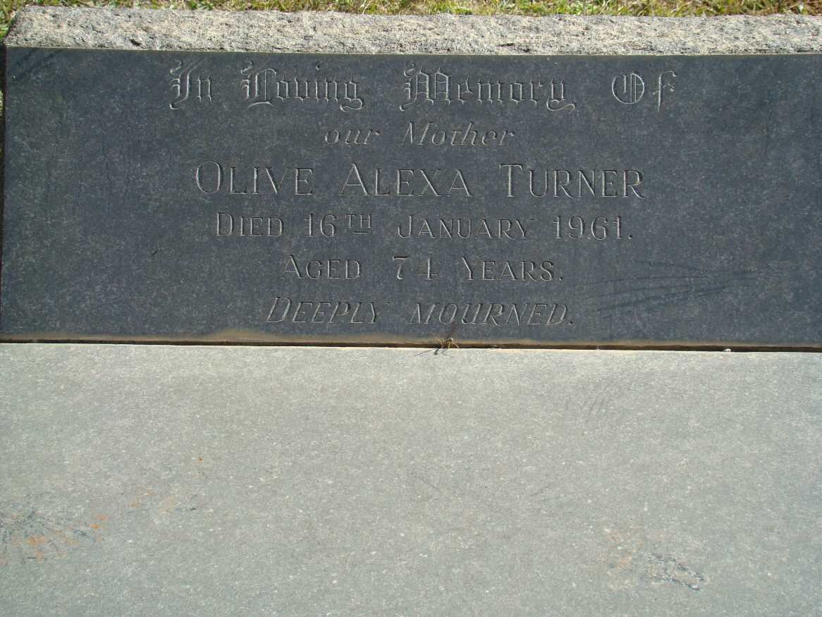 TURNER Olive Alexa -1961