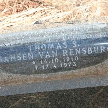 RENSBURG Thomas S., Jansen van 1910-1973
