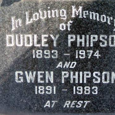 PHIPSON Dudley 1893-1974 &amp; Gwen 1891-1983