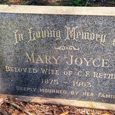 RETHMAN Mary Joyce 1875-1963