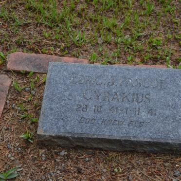 CYRAKIUS Edric J. Pascoe 1941-1941