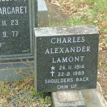 LAMONT Charles Alexander 1914-1989