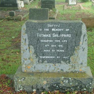 SHEPPARD Thomas  -1941