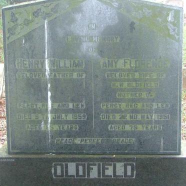 OLDFIELD Henry William  -1959 &amp;  Amy Florence  -1951