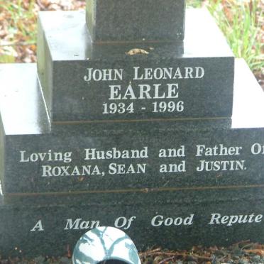 EARLE John Leonard 1934-1996