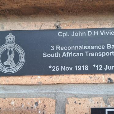 VIVIER John D.H. 1918-1999