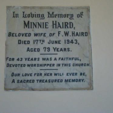 HAIRD Minnie -1943