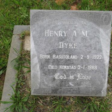 DYKE Henry A.M. 1922-1988