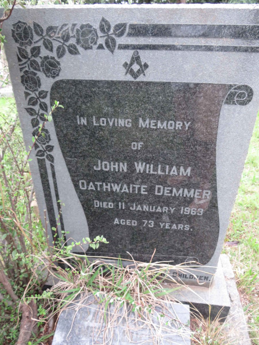DEMMER John William Oathwaite -1963