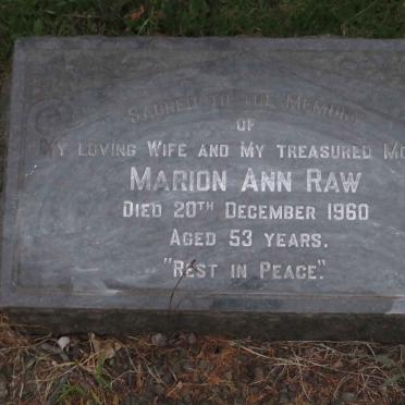 RAW Marion Ann -1960