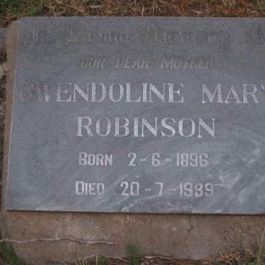 ROBINSON Gwendoline Mary 1896-1989