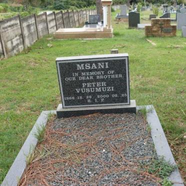 MSANI Peter Vusumuzi 1968-2000