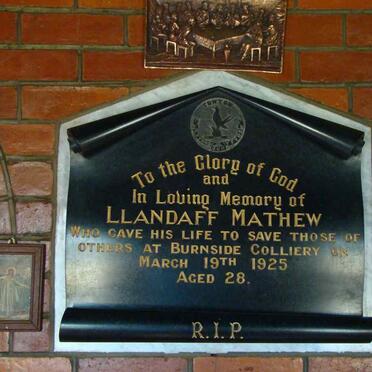 MATHEW Llandaff  -1925