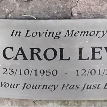 LEVY Carol 1950-2019