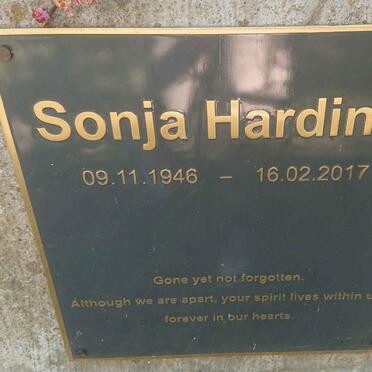 HARDING Sonja 1946-2017
