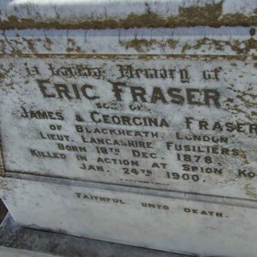 FRASER Eric 1878-1900