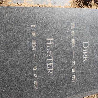 GROENEWALD Dirk 1906-1987 &amp; Hester 1904-1987