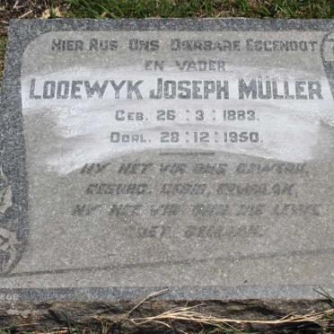 MULLER Lodewyk Joseph 1883-1950