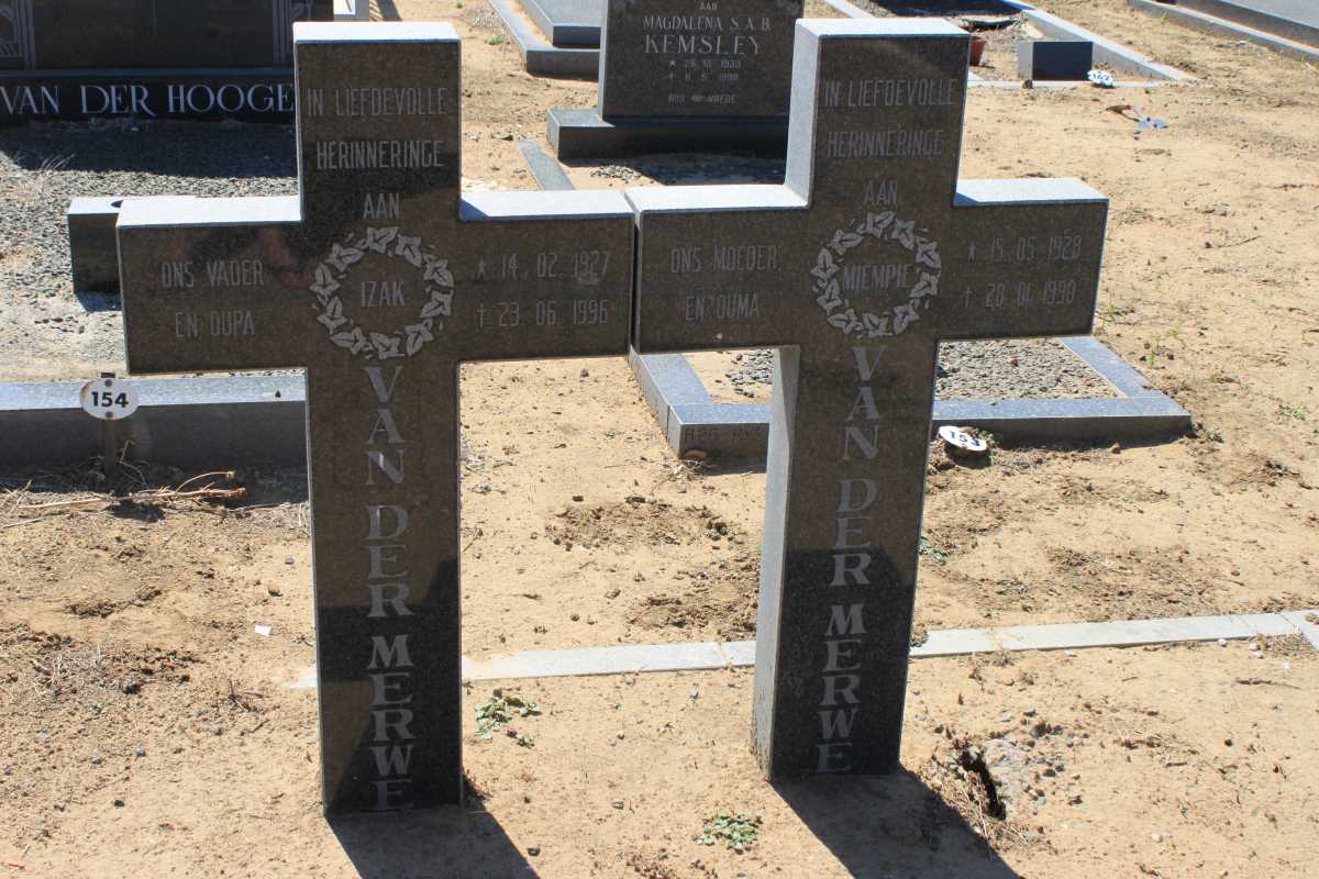 MERWE Izak, van der 1927-1996 & Miempie 1928-1990