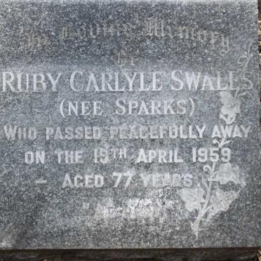 SWALES Ruby Carlyle nee SPARKS   -1959