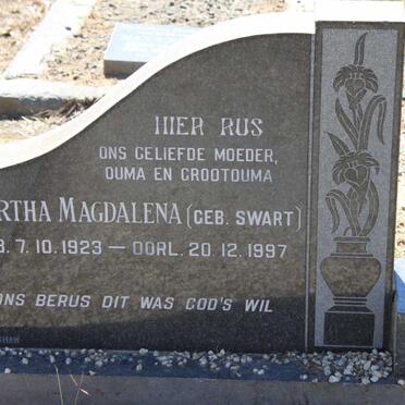 SLABBERT Daniel 1901-1956 &amp; Martha Magdalena SWART 1923-1997