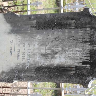 SMITH John ? -1892 &amp; Mary -1896