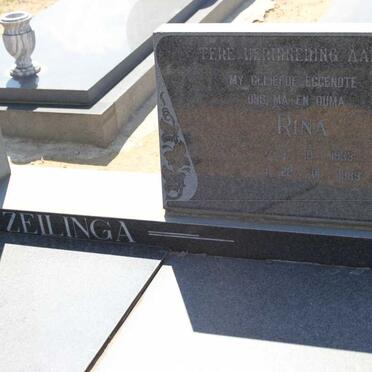 ZEILINGA Ben 1930-1991 &amp; Rina 1933-1989