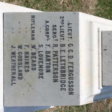 MEMORIAL 2nd BATTALION RIFLE BRIGADE