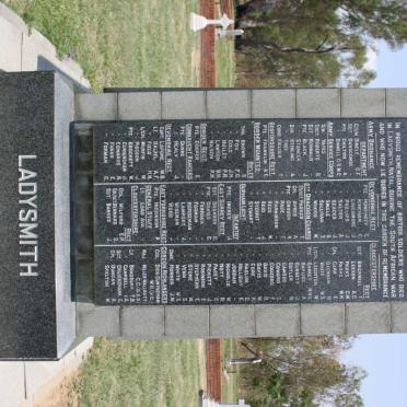 MEMORIAL TO BRITISH SOLDIERS 1899-1902