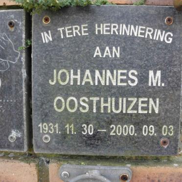 OOSTHUIZEN Jahannes M. 1931-2000
