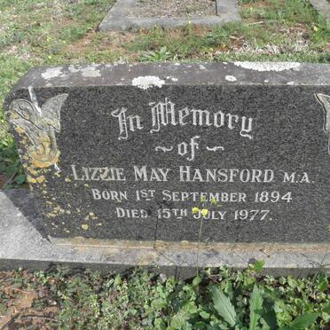 HANSFORD Clifford Gerald 1900-1966 &amp; Lizzie May 1894-1977