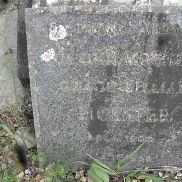 PICKSTER Daniel J. 1897-1964 &amp; Grace Lillian 190?-1983