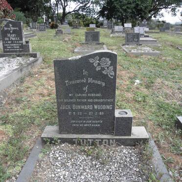 TUTTON Jack Bunward Wooding 1922-1988 &amp; Norah Constance 1928-1990