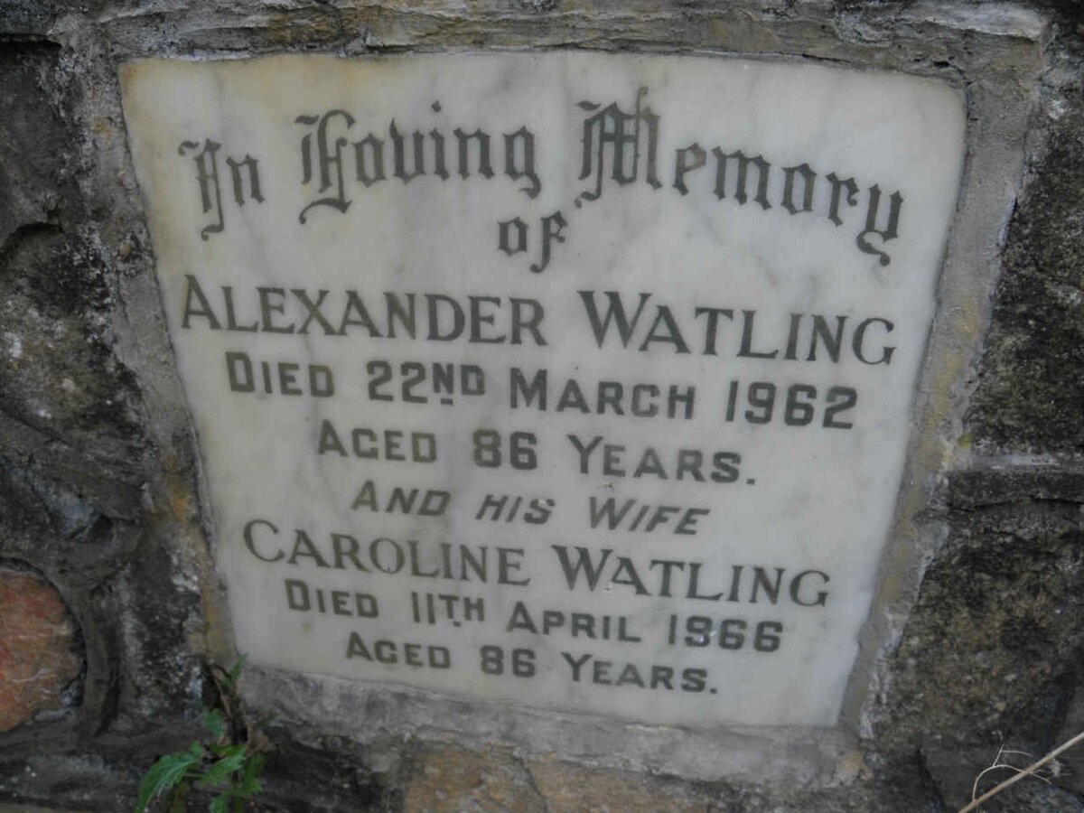 WATLING Alexander -1962 & Caroline -1966