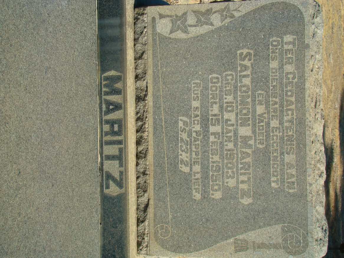 MARITZ Salomon 1903-1950