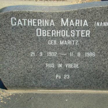OBERHOLSTER Catharina Maria neé MARITZ 1902-1986