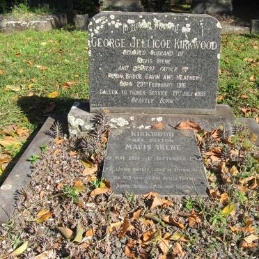 KIRKWOOD George Jellicoe 1916-1985 &amp; Mavis Irene SALTON 1923-2004