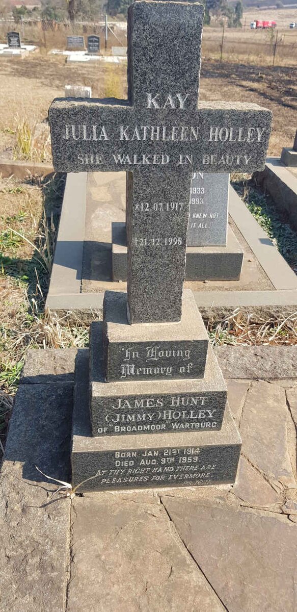 HOLLEY James Hunt 1914-1959 &amp; Kay Julia Kathleen 1917-1998
