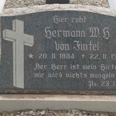 FINTEL Hermann W.H. von 1884-1977