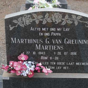 GREUNING Marthinus G., van 1943-1996