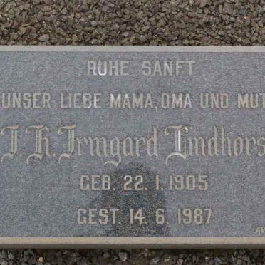 LINDHORST I.H. Irmgard 1905-1987