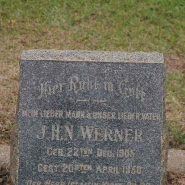 WERNER J.H.N. 1905-1950